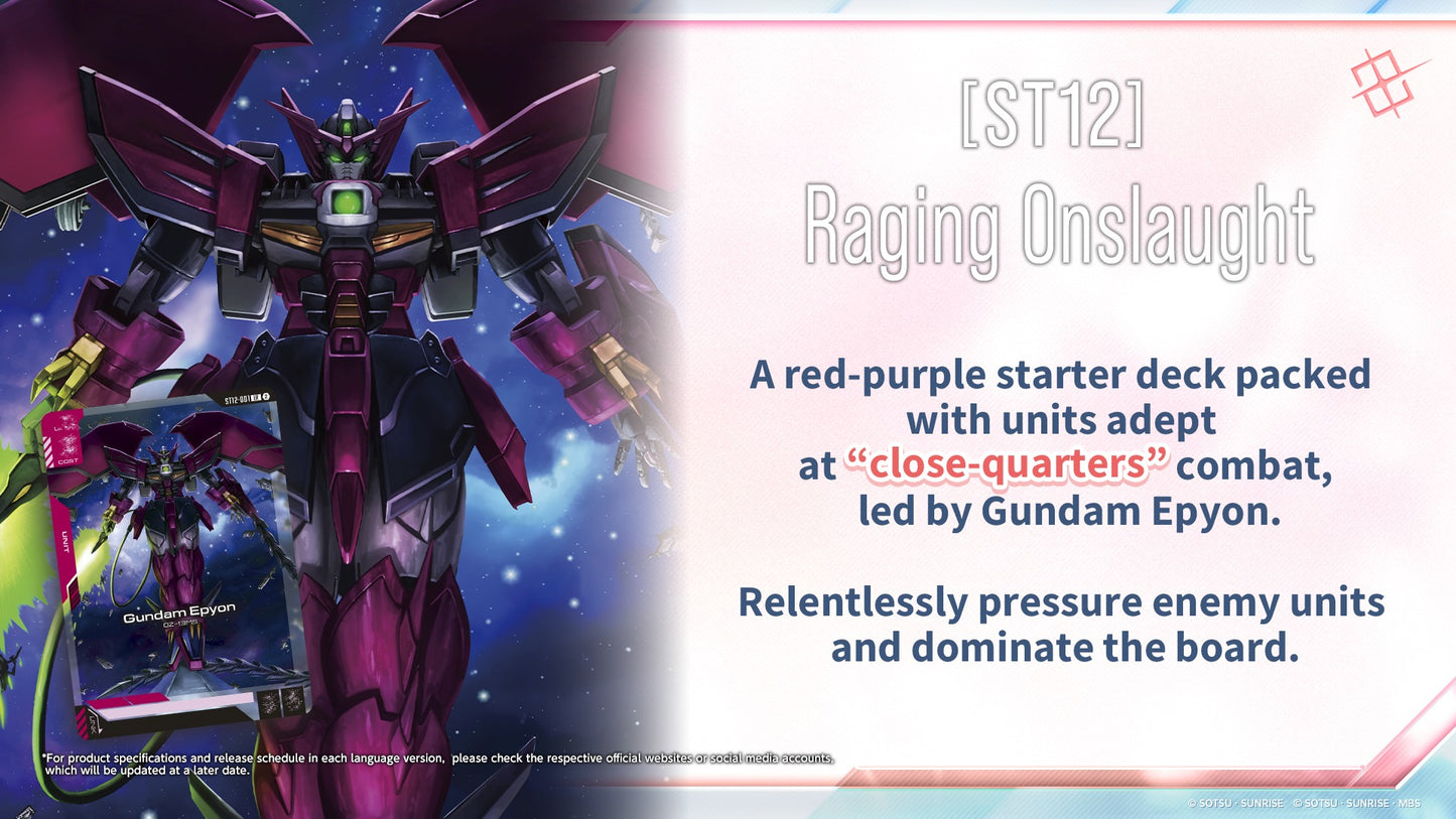 Gundam Card Game: Raging Onslaught (ST12)