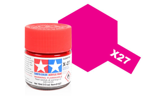 Tamiya Acrylic Mini X-27 Clear Red