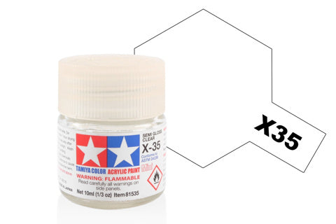 Tamiya Acrylic Mini X-35 Semi Gloss Clear