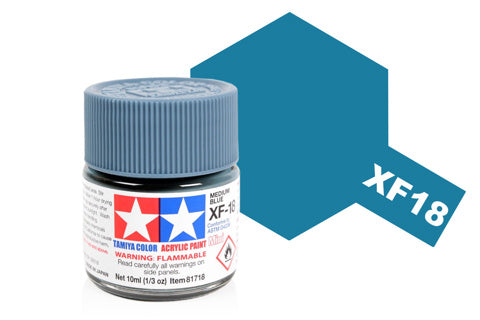 Tamiya Acrylic Mini XF-18 Medium Blue