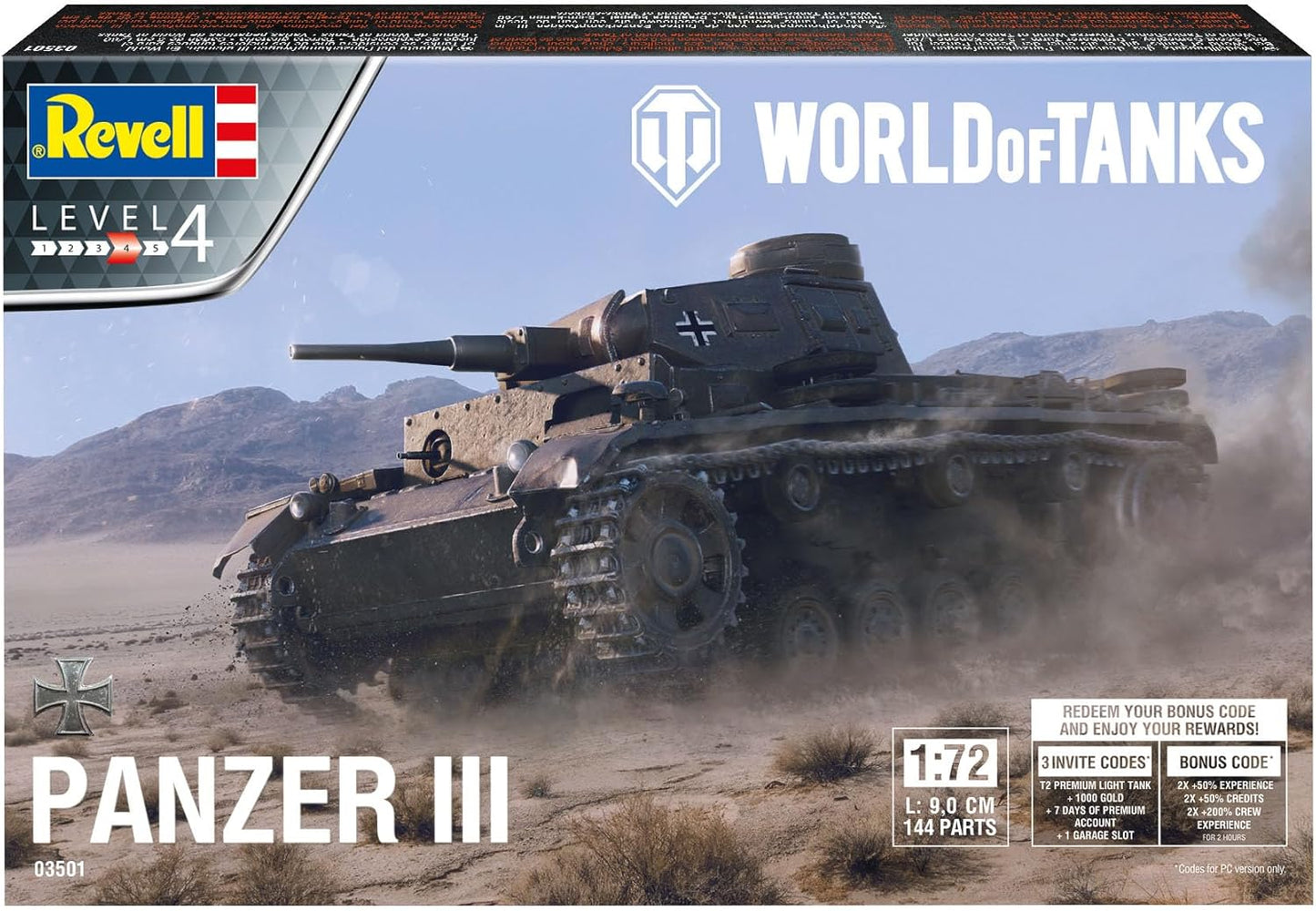 World of Tanks 1/72 Panzer III Model Kit