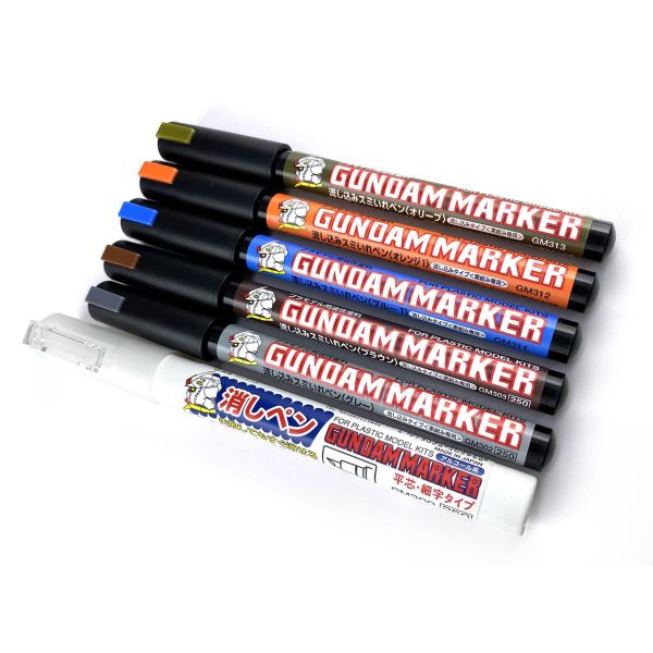 Mr Hobby Gundam Marker Pour Type Set GMS-122