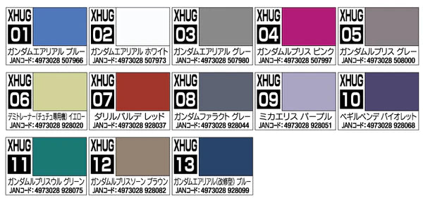 Mr Hobby Aqueous Gundam Color XHUG-01 Aerial Blue