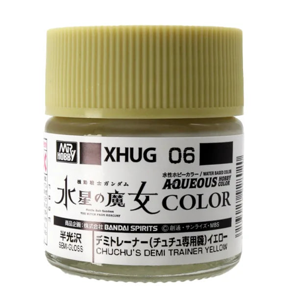 Mr Hobby Aqueous Gundam Color XHUG-06 Demi-Trainer Yellow