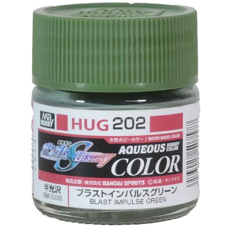 Mr Hobby Aqueous Gundam Color HUG-202 Blast Impulse Green