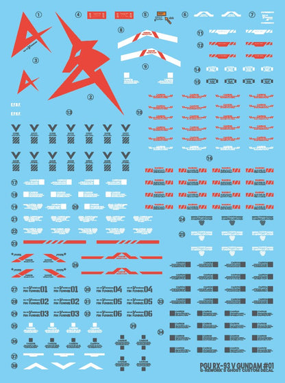 G-Rework Decals - PG Unleashed Nu Gundam [CD-P20]