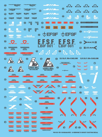 G-Rework Decals - PG Unleashed Nu Gundam [CD-P20]