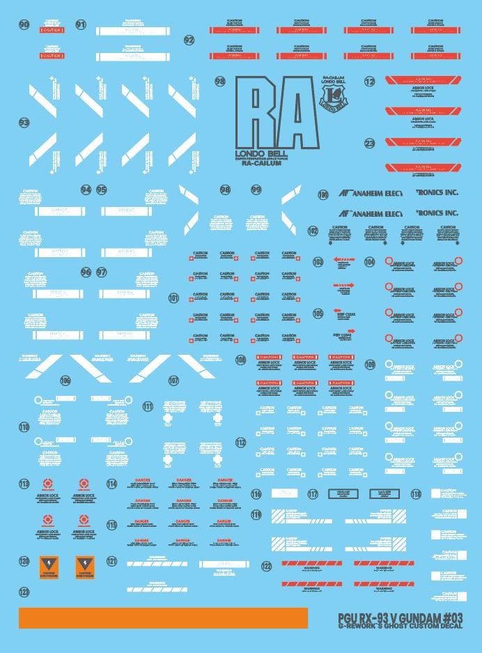 G-Rework Decals - PG Unleashed Nu Gundam [CD-P20]