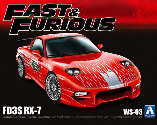 Aoshima 1/24 Fast & Furious Dominic Toretto's FD3S RX-7