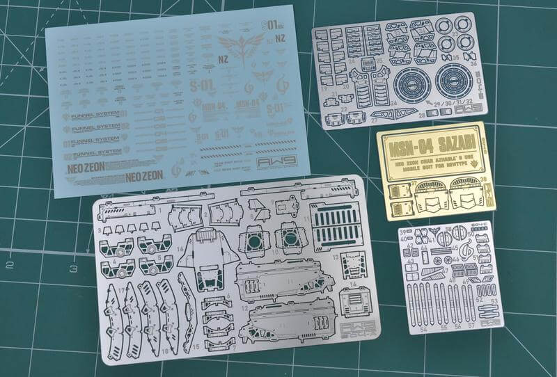 Madworks AW9 Detail-Up Parts for 1/144 RG MSN-04 Sazabi S04