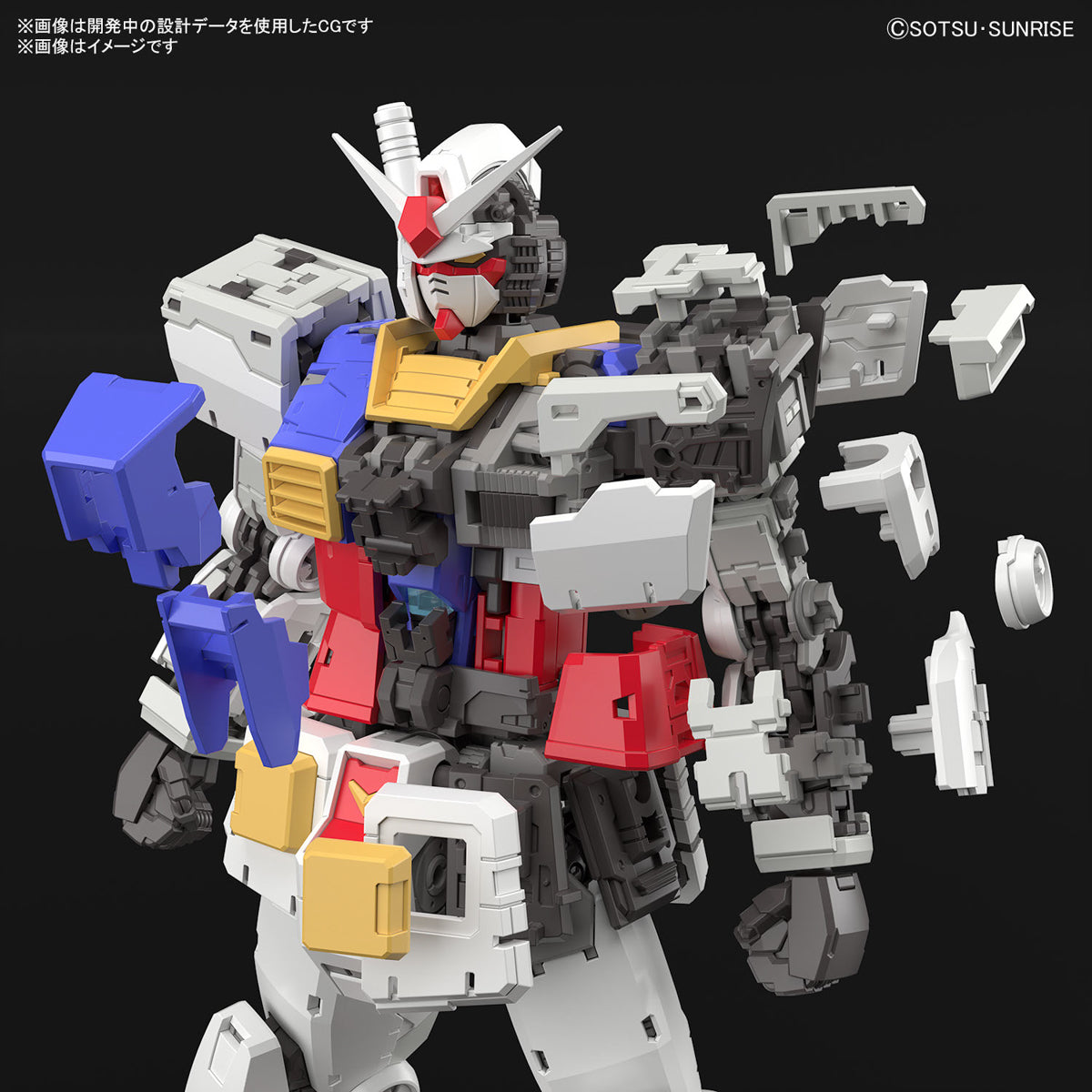 1/144 RG RX-78-2 Gundam Ver. 2.0 parts breakdown