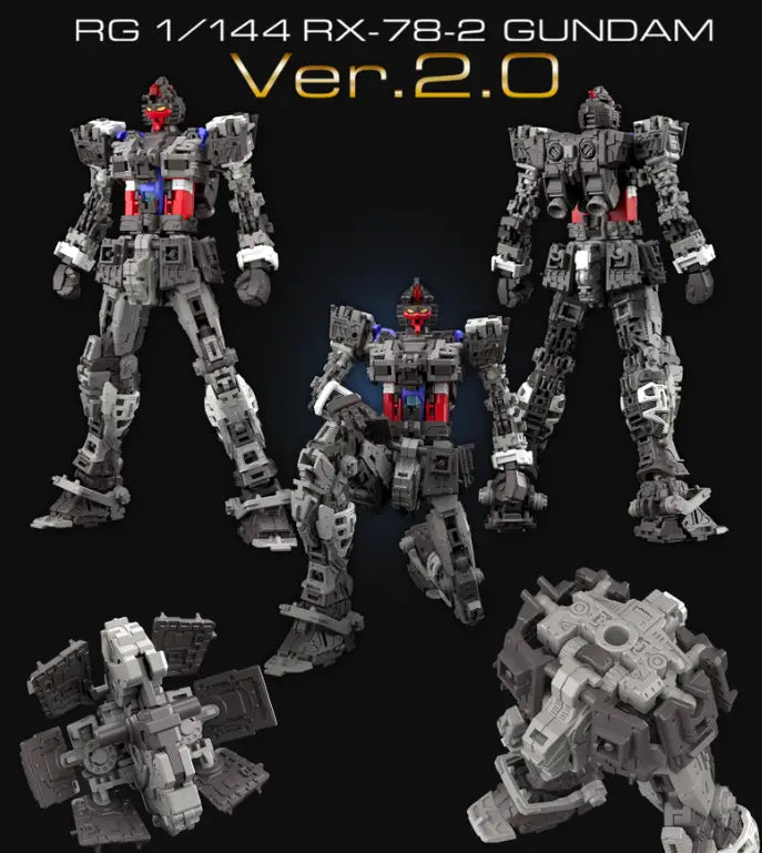 1/144 RG RX-78-2 Gundam Ver. 2.0 Inner frame varoious poses