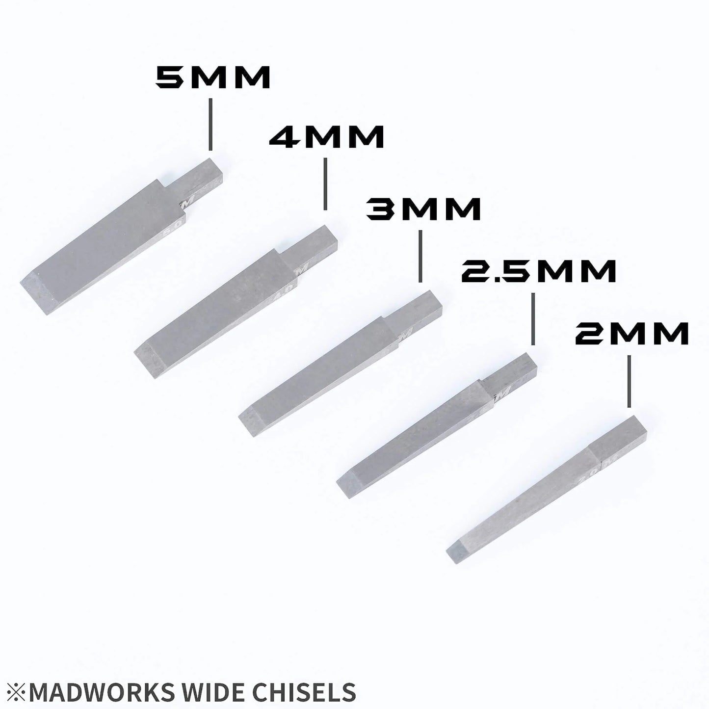 Madworks Tungsten Steel Wide Chisels