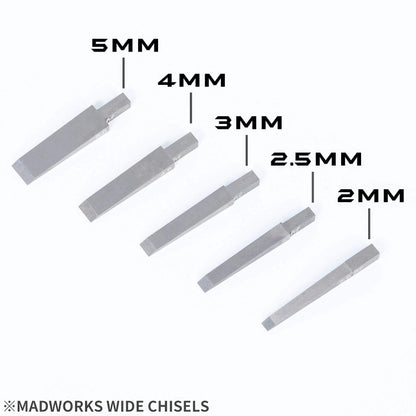 Madworks Tungsten Steel Wide Chisels