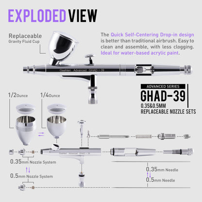 Gaahleri Advanced Series GHAD-39 Airbrush