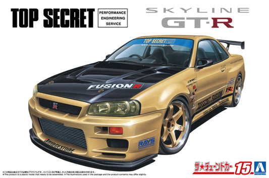 Aoshima 1/24 Topsecret Nissan BNR34 Skyline Gt-R '99