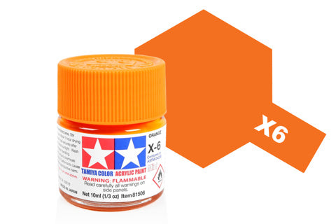 Tamiya Acrylic Mini X-6 Orange