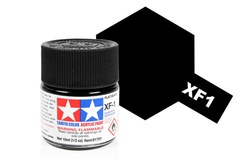 Tamiya Acrylic Mini XF-1 Flat Black
