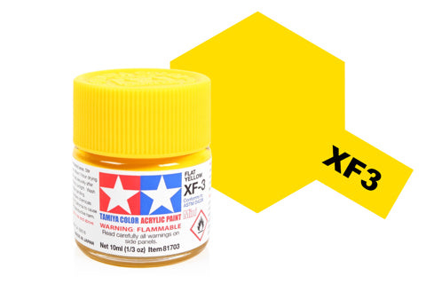 Tamiya Acrylic Mini XF-3 Flat Yellow