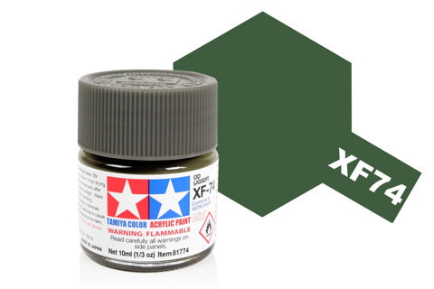 Tamiya Acrylic Mini XF-74 Olive Drab (JGSDF)