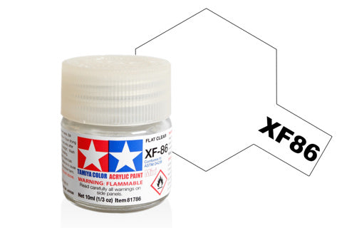 Tamiya Acrylic Mini XF-86 Flat Clear
