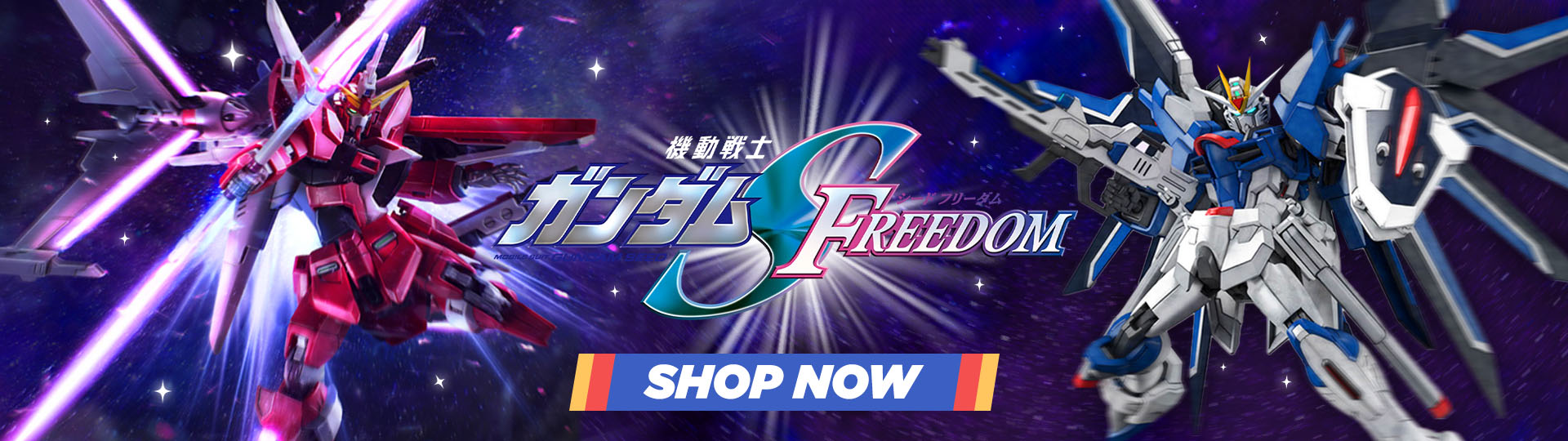 Gundam Seed Freedom Gunpla Banner