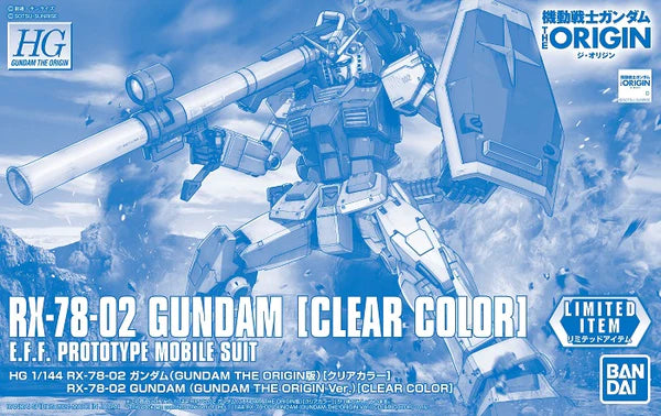 HG 1/144 RX-78-02 Gundam [GUNDAM THE ORIGIN] CLEAR COLOR [REISSUE]
