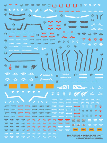 G-Rework Decals - HG Aerial Mirasoul Unit [CD-H-WM13]