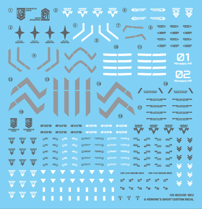 G-Rework Decals - HG Beguir Beu [CD-H-WM02]