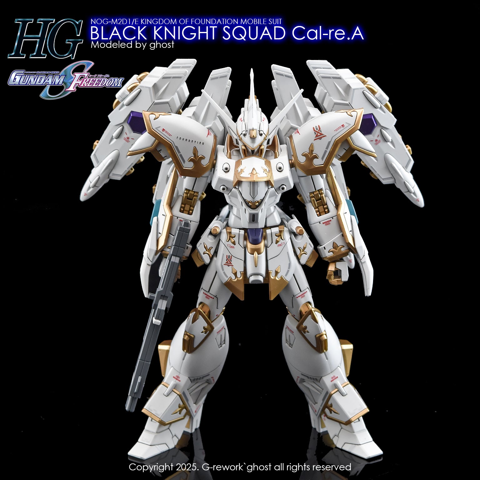 G-Rework Decals - HG Black Knight Squad Cal-re.A [CD-H257]