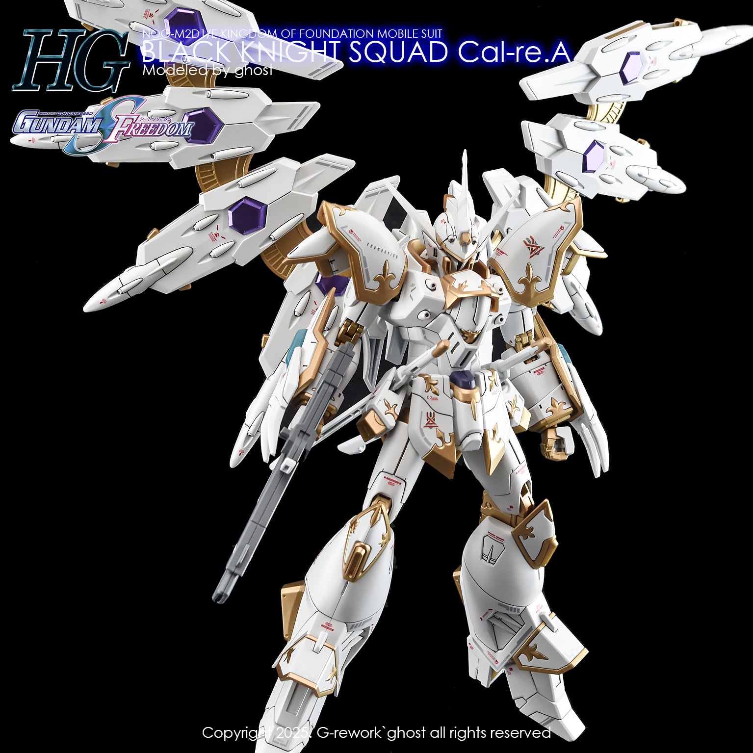 G-Rework Decals - HG Black Knight Squad Cal-re.A [CD-H257]