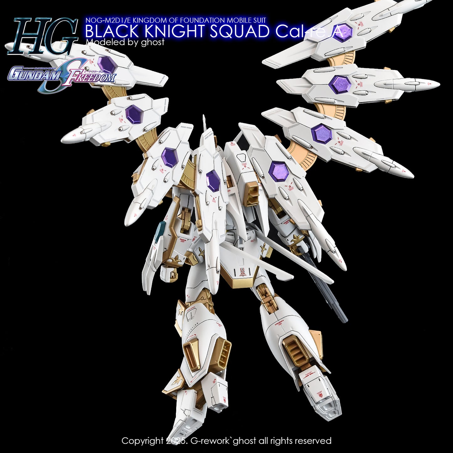 G-Rework Decals - HG Black Knight Squad Cal-re.A [CD-H257]