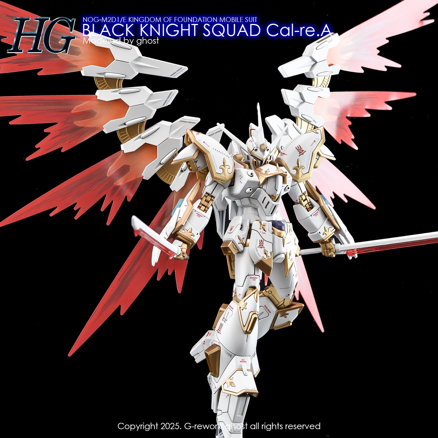 G-Rework Decals - HG Black Knight Squad Cal-re.A [CD-H257]