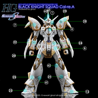 G-Rework Decals - HG Black Knight Squad Cal-re.A [CD-H257]