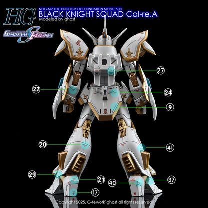 G-Rework Decals - HG Black Knight Squad Cal-re.A [CD-H257]