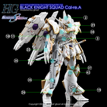 G-Rework Decals - HG Black Knight Squad Cal-re.A [CD-H257]