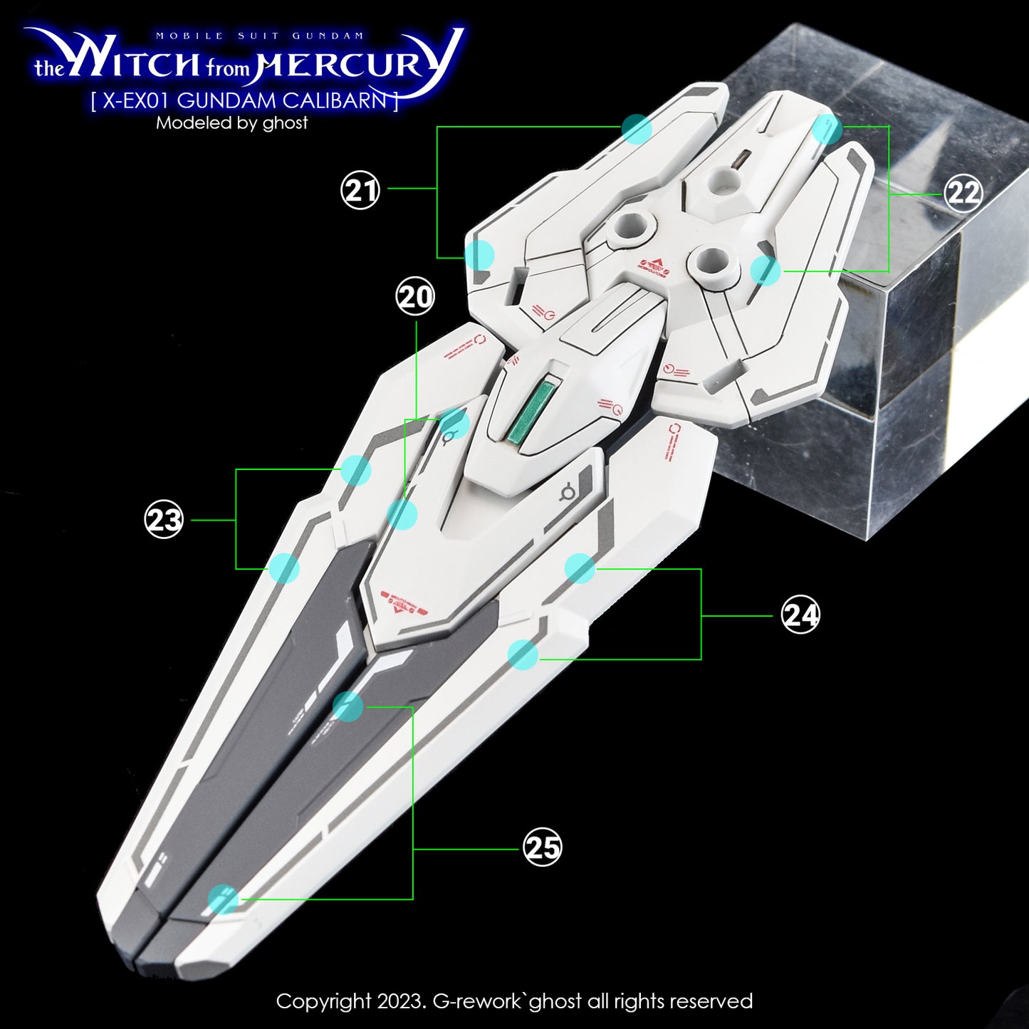 G-Rework Decals - HG Gundam Calibarn [CD-H-WM26]