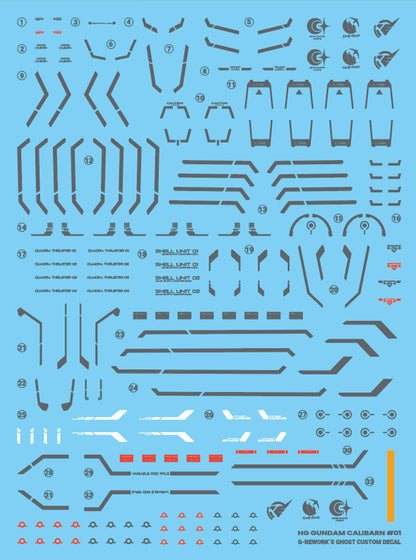 G-Rework Decals - HG Gundam Calibarn [CD-H-WM26]