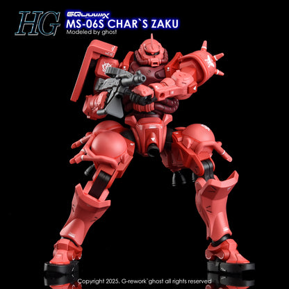 G-Rework Decals - HG Char's Zaku GQ [CD-H-GQ10]