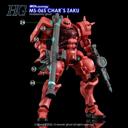 G-Rework Decals - HG Char's Zaku GQ [CD-H-GQ10]