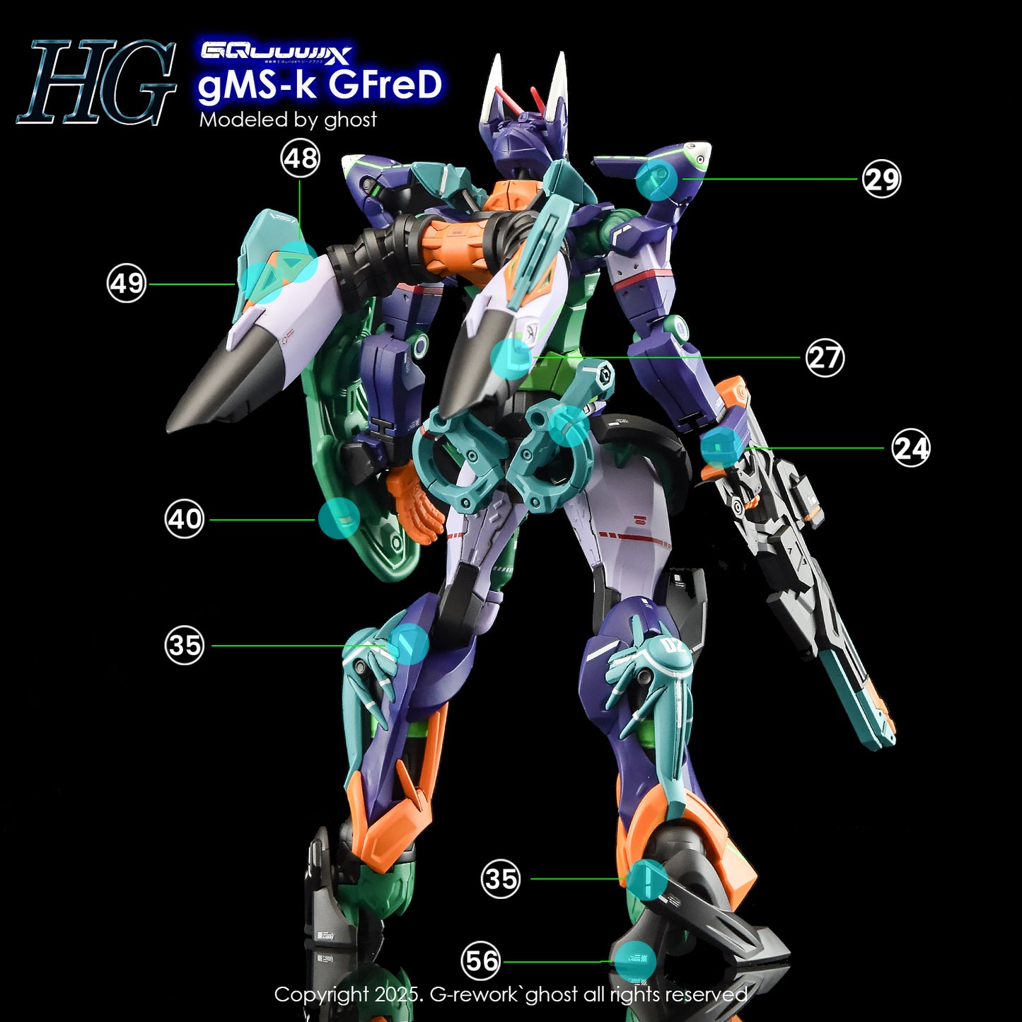 G-Rework Decals - HG GFreD [CD-H-GQ06]