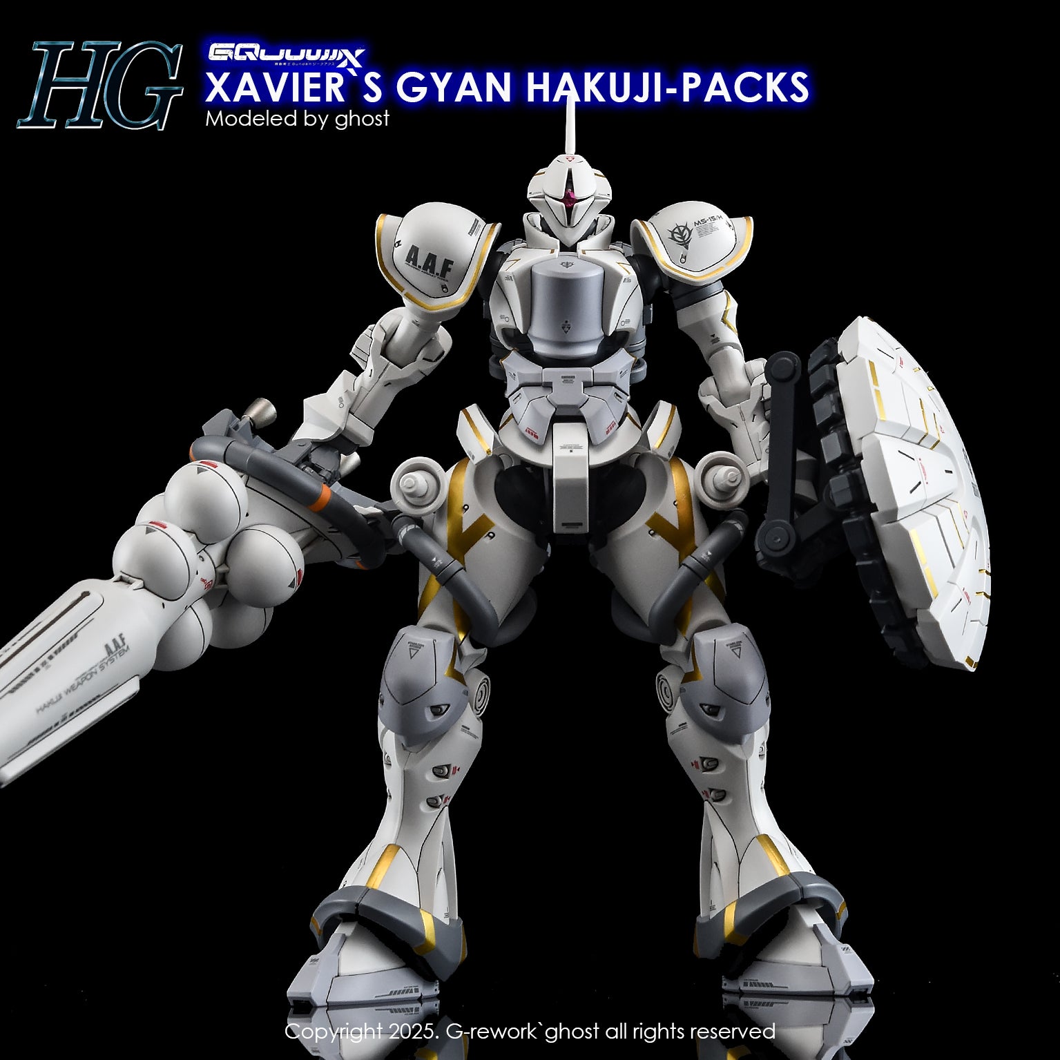G-Rework Decals - HG Xavier's Gyan Hakuji-Packs GQ [CD-GQ05]