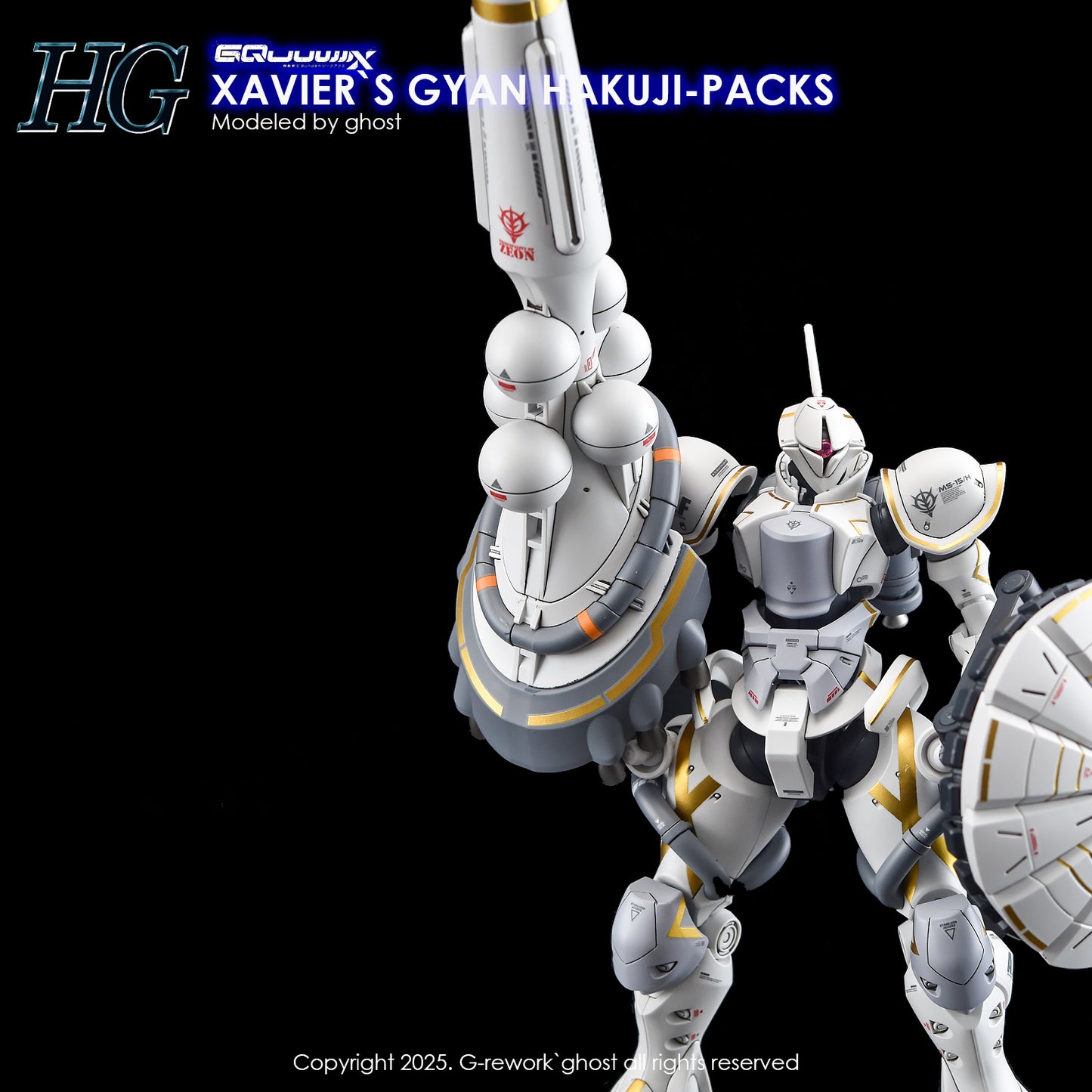 G-Rework Decals - HG Xavier's Gyan Hakuji-Packs GQ [CD-GQ05]