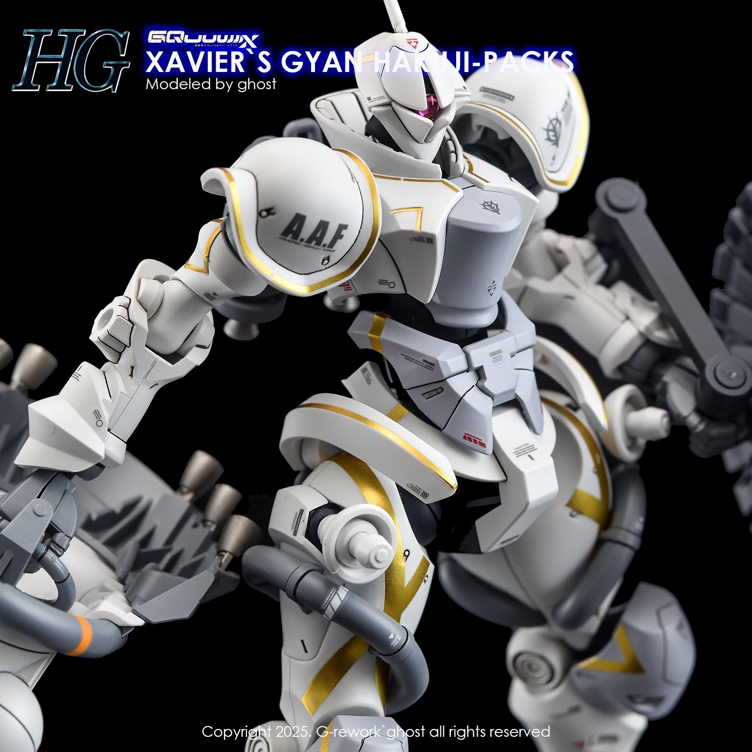 G-Rework Decals - HG Xavier's Gyan Hakuji-Packs GQ [CD-GQ05]