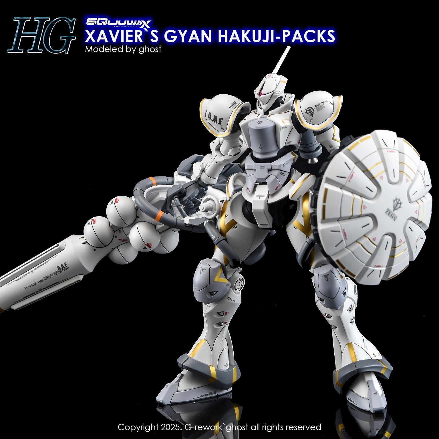 G-Rework Decals - HG Xavier's Gyan Hakuji-Packs GQ [CD-GQ05]