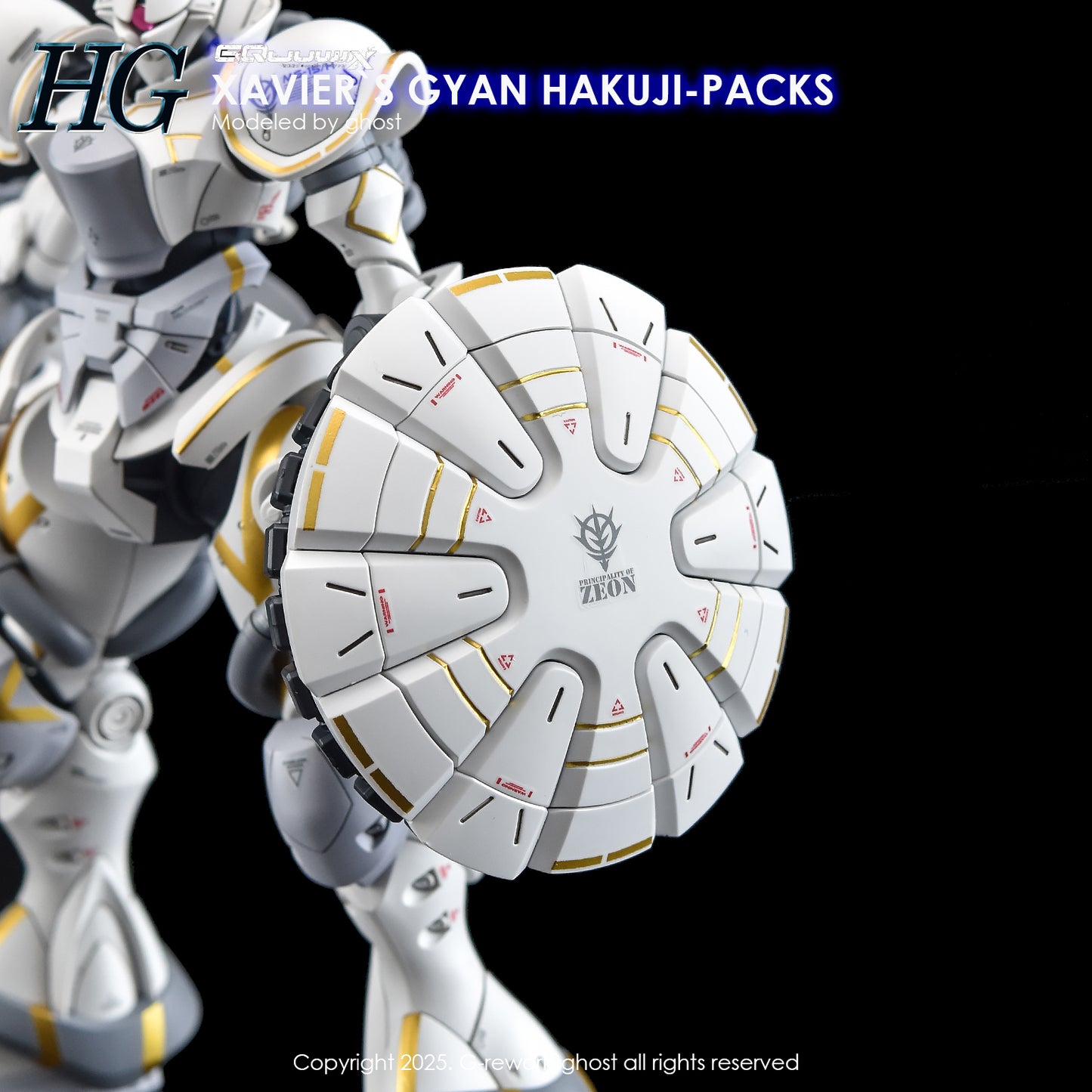 G-Rework Decals - HG Xavier's Gyan Hakuji-Packs GQ [CD-GQ05]