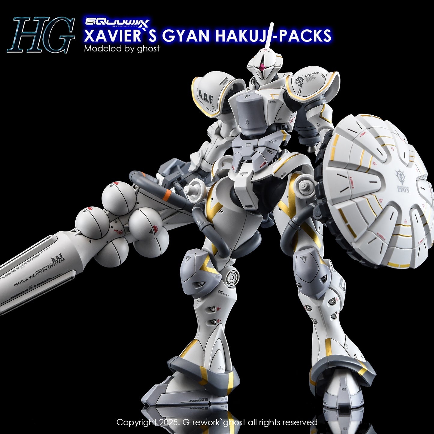 G-Rework Decals - HG Xavier's Gyan Hakuji-Packs GQ [CD-GQ05]