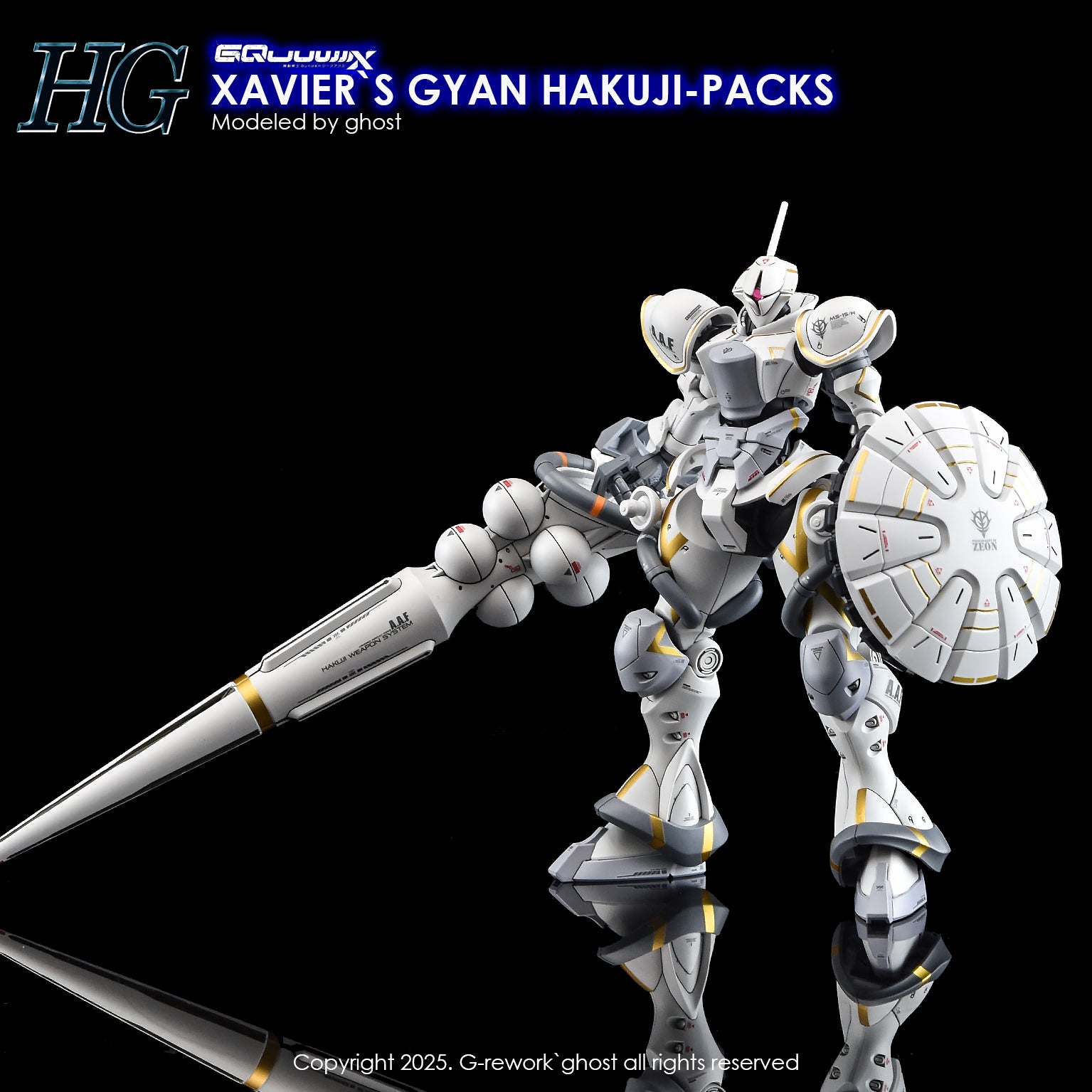 G-Rework Decals - HG Xavier's Gyan Hakuji-Packs GQ [CD-GQ05]