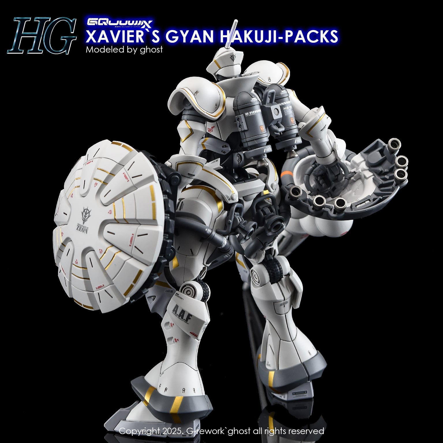 G-Rework Decals - HG Xavier's Gyan Hakuji-Packs GQ [CD-GQ05]