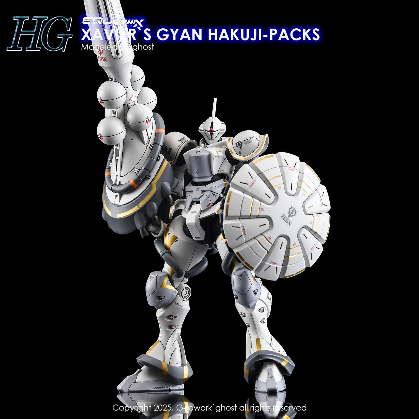 G-Rework Decals - HG Xavier's Gyan Hakuji-Packs GQ [CD-GQ05]